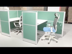 Tavolo di ufficio in alluminio rosso per ufficio 2 4 6 posti a sedere