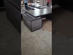 Scrivanie dell'ufficio esecutivo scrivania del CEO con armadietto laterale