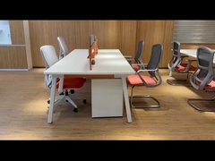 Produttori di mobili da ufficio BESTON Bianco 4 persone Office Workstation layout progettato
