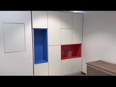 BESTON Mobili Bianco Archivio in Legno Armadietto per File Ufficio Scrivania Libreria