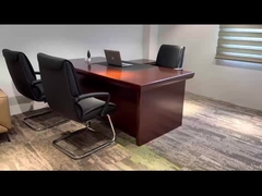 BESTON Mobili Ufficio Scrivania Direzionale a L con Piano Laccato