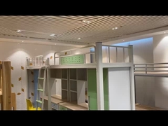 Beston Metal Bunk Bed con Scala Doppio strato Dormitorio Scuola Utilizzo Stabile Cornice Bunk Bed