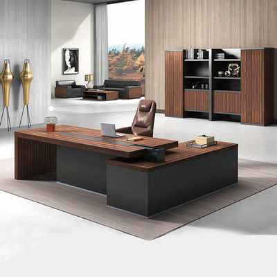 Spessore 50mm Scrivania direzionale Scrivania da ufficio CEO moderna in melamina