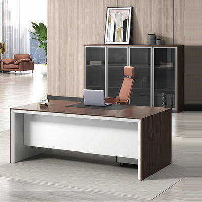 Scrivanie per ufficio direzionali Boss in legno H 750mm Tavoli da regista classici