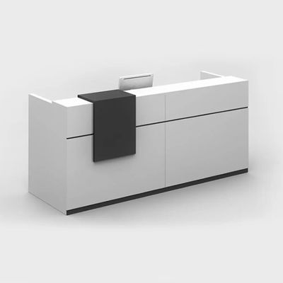 Banco reception da ufficio bianco 1100 mm da 78,7 pollici con bancone reception