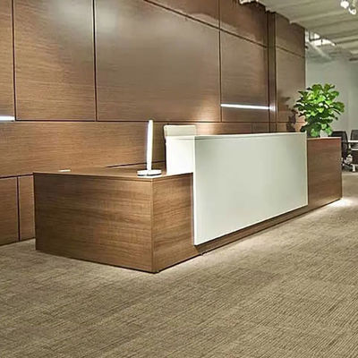 2M Legno Reception Reception Colore Rovere Personalizza Logo Per Salone