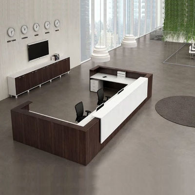 Banco Reception Front Office Salone Stile Moderno Con Pannello In Melaminico