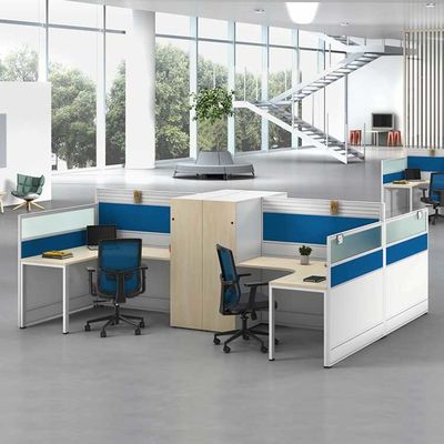 Struttura in metallo per postazione di lavoro moderna per 2 4 6 persone con armadio