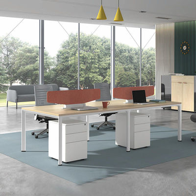 Stazione di lavoro open office modulare per 4 persone Staff Stazione di lavoro ufficio scrivania