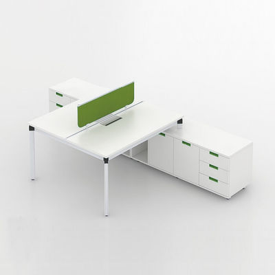 In legno bianco 2 persone Office Workstation scrivanie per ufficio confortevole