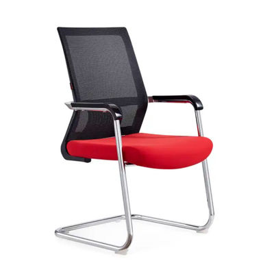 Red Ergonomic Mesh Arcata Piedi Guest Manager Sedia da ufficio Per ufficio