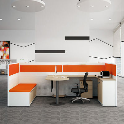 Barato Orange Office Workstation Prezzo Modulare 2 4 6 Persone Office Workstation Scrivania