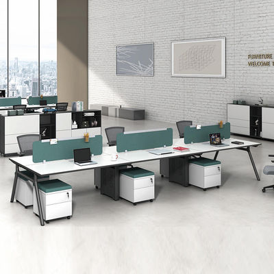 Stazione di lavoro per 6 persone con partizione desktop