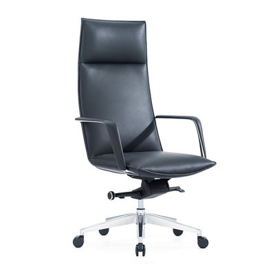 Sedia da ufficio moderna in pelle nera Boss Computer girevole Sedia da ufficio in pelle