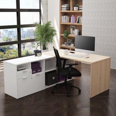Legno ufficio ufficio lavoro ufficio computer scrivania e sedia set