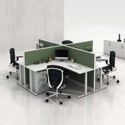Tavola da ufficio in legno divisorio 4 persone personale cubo ufficio