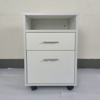 Moderno 2 cassetti mobili Armadio a pianta in legno sotto ufficio Armadio per la conservazione della scrivania