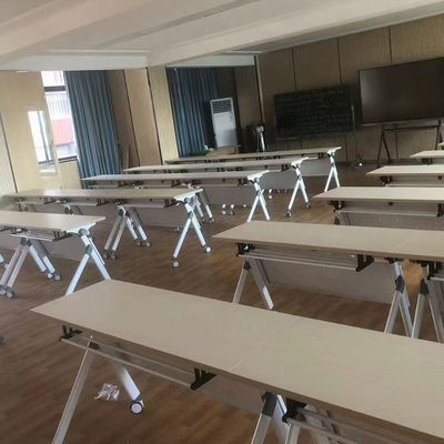 Scrivania pieghevole per studenti in melamina da 25 mm con dimensioni 1200x400x750 mm per tavolo da formazione in aula