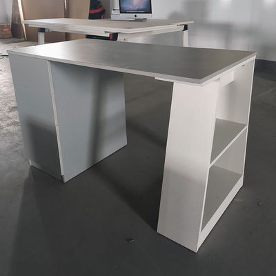 Home Office Tavolo di studio in legno Studente Tavolo per computer con armadi