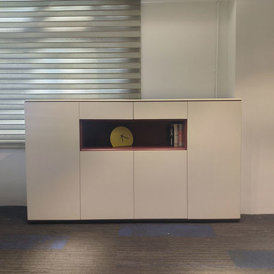 Archivio in legno bianco 2 4 6 cassetto CEO armadietti di ufficio