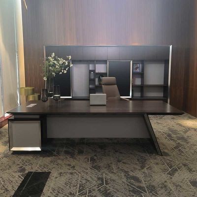 L Forma scrivania esecutiva con colori personalizzabili e dimensioni 3000 * 2400 * 760HMM per il capo ufficio