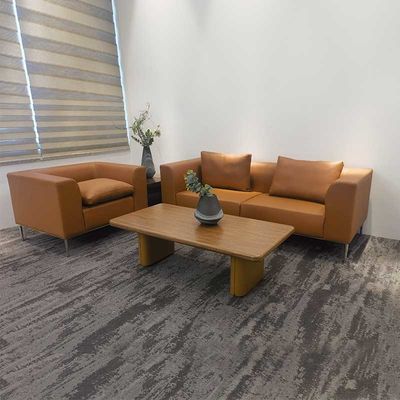 Divano ufficio moderno Sala d'attesa in pelle Comodo divano ufficio esecutivo