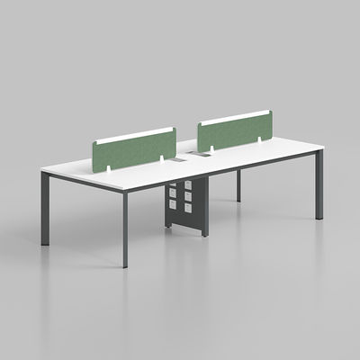 Mobili da ufficio in legno ufficio bianco scrivania per computer 4 posti