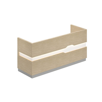 Reception Desk di Design Modern con Logo Personalizzabile e Misure Personalizzate per Ufficio, Salone, Hotel
