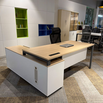 Modern Executive Office Furniture Sets Executive L-Shaped Desk con cassetti