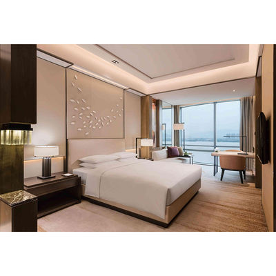 Mobili su misura per appartamento di lusso in hotel, letto king size in pelle 5 stelle