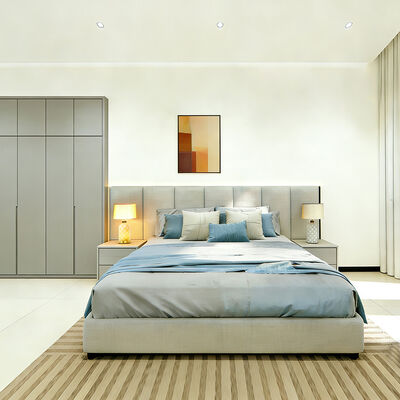 Set di mobili per hotel in pelle dal design moderno personalizzato per camere d'albergo a 5 stelle