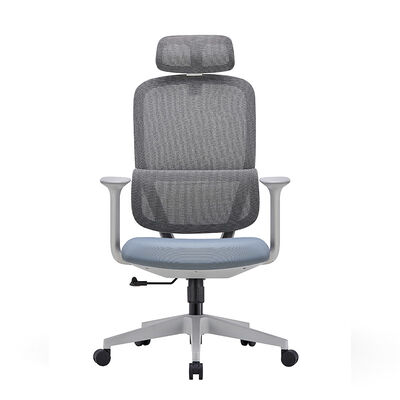 Sedia da ufficio moderna in rete con schienale alto Sedia ergonomica per computer Sedia direzionale reclinabile con poggiatesta per postazione di lavoro