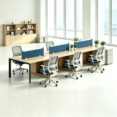 Scrivanie per postazioni di lavoro con piano in melamina di dimensioni personalizzate per soluzioni di arredamento per ufficio modulari e configurazione dell'area di lavoro